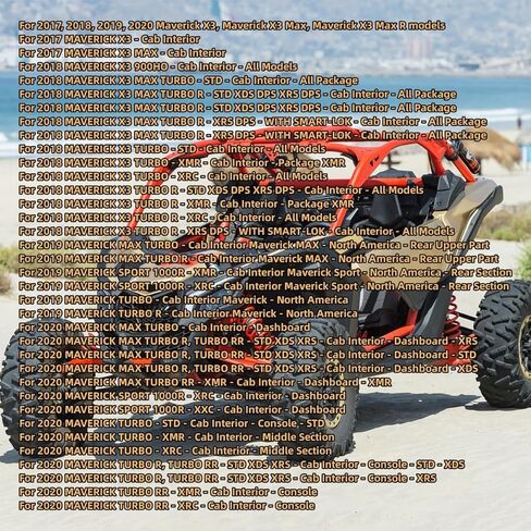مرآة الرؤية الخلفية المركزية متوافقة مع 2017 2018 2019 2020 Can Am Maverick X3، Max Turbo، Sport 1000R، مرآة رؤية محدبة مركزية Turbo 360 درجة قابلة للتعديل in Kuwait