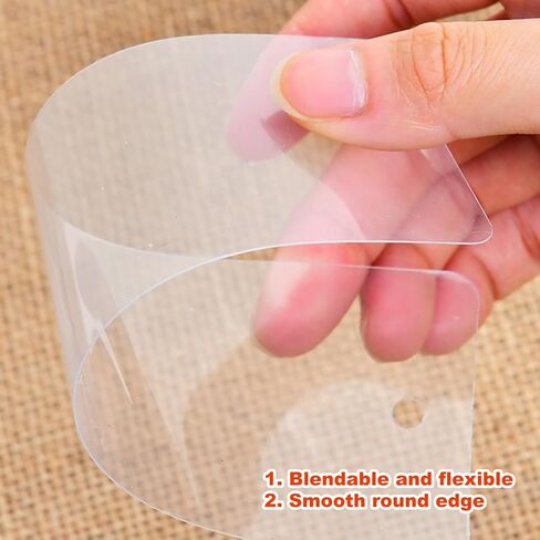 فراغات الإشارات المرجعية من الأكريليك، 60 قطعة من علامات كتاب التسامي مع لفتين من حرير الشيفون، بسيطة وشفافة للحرف اليدوية in Kuwait