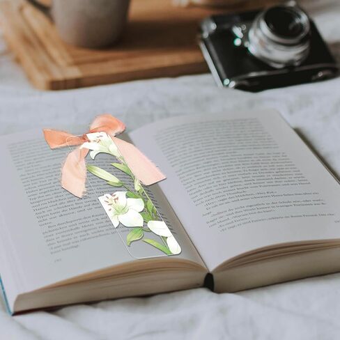 فراغات الإشارات المرجعية من الأكريليك، 60 قطعة من علامات كتاب التسامي مع لفتين من حرير الشيفون، بسيطة وشفافة للحرف اليدوية in Kuwait