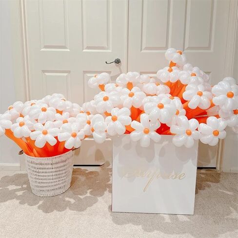 100PCS 260 Balloons, Premium White Magic Long Balloons for Tying Balloon Arch, Garland, Animals Modeling Suitable for Any Theme Party in Saudi Arabia