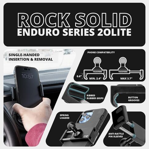 Tackform Vent Phone Mount Compatible with 2016-2023 Toyota Tacoma and 2014-2021 Toyota Tundra | CNC Aluminum | Zero Slip, Anti-Scratch | Universal Holder Compatible with iPhone, Android, Smartphones | in Saudi Arabia
