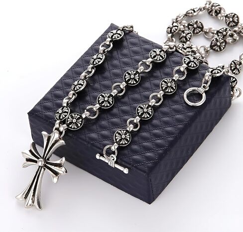 Exquisite 925 Silver Cross Pendant Bracelet: Timeless Elegance for Her & Him | Chrome Finish | Thoughtful Gift for Women and Men in Saudi Arabia
