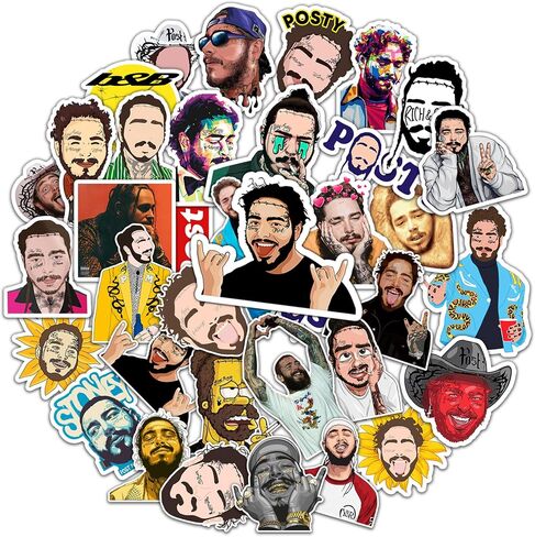 35 قطعة من ملصقات الموسيقى، ملصقات الفينيل المقاومة للماء، ملصقات تزيين ألبومات الموسيقى، ملصقات فرقة الروك، لوح التزلج، الكمبيوتر المحمول، زجاجات المياه، سجل القصاصات للمعجبين in Kuwait
