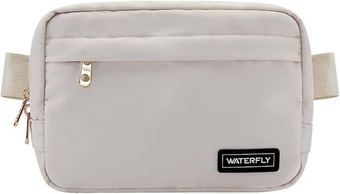 WATERFLY Small Fanny Pack Fashion Fanny Pack for Women Men Crossbody Waist Bag with Adjustable Strap for Traveling Hiking Cycling Dog Walking in Saudi Arabia