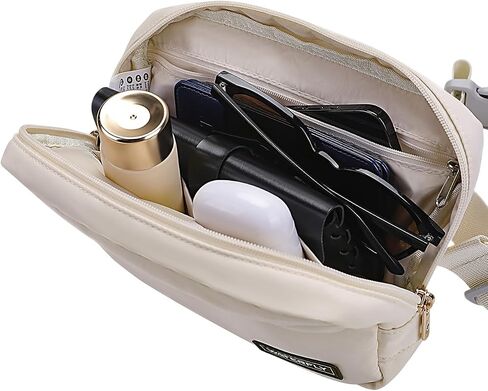 WATERFLY Small Fanny Pack Fashion Fanny Pack for Women Men Crossbody Waist Bag with Adjustable Strap for Traveling Hiking Cycling Dog Walking in Saudi Arabia