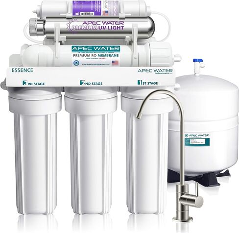 APEC Tankless RO 3-Stage Water Filter System ROTL-600 - Premium Reverse Osmosis Water Filtration, Smart Replacement Reminder, Easy DIY Install/Maintenance in Saudi Arabia
