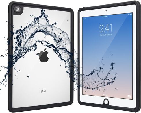 حافظة مقاومة للماء لجهاز iPad الجيل الخامس/السادس مع واقي شاشة مدمج، حماية كاملة ضد الصدمات وحامل، تتضمن حزام الرقبة - مصممة لموديلات iPad 9.7 بوصة 2018/2017 in Kuwait