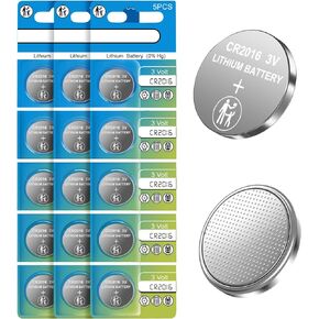 CR1616 Battery, 6 Count Pack CR 1616 3V Lithium Battery for Car Remote, 1616 Batteries for Watch, Car Key Fob, Remote Control
