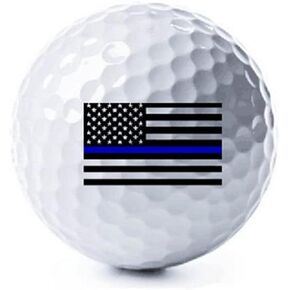 Thin Blue Line American Flag Golf Balls - 3 Pack