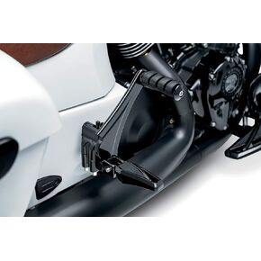 Kuryakyn 5830 Motorcycle Accessory: Passenger Foot Peg Mounts for All 2014-2020 Indian Motorcycle Models (Except Scout and FTR), Gloss Black, 1 Pair