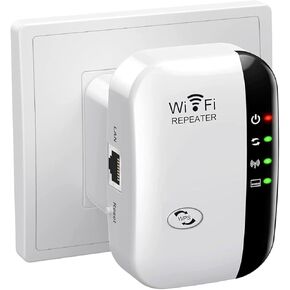 2024 WiFi Extender WiFi Range Extender • مكرر الإنترنت اللاسلكي • موسعات WiFi الداعم للإشارة للمنزل بمساحة تصل إلى 5000 قدم مربع و45 جهازًا • إعداد بمفتاح واحد • نقطة وصول • متوافق مع Alexa in Kuwait