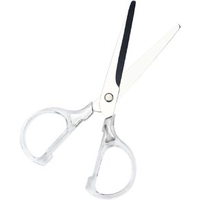 Koqye Acrylic Scissors, Stainless Steel Scissors with Clear Acrylic Handle scissors for office, Acrylic Scissors for Cutting Arts Fabric Crafts Scissors (3 colors)
