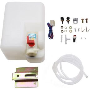 HiSport Universal Car Windshield Washer Pump, Washer Fluid Reservoir Bottle Kit with Pump Jet Button Switch 12V Windshield Tank,Windshield Washer Pump and Water Tank in Saudi Arabia