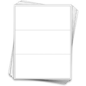 30 Professional Waterproof 16 oz Bottle Labels, 8 x 3.5 inches (White Waterproof Vinyl Inkjet)