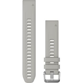 Garmin QuickFit® 20 Watch Band, Fog Gray Silicone (3-Piece Dive Set)