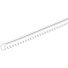 uxcell Clear Silicone Tubing, 1/16"(1.6mm) ID 1/8"(3.2mm) OD 3.3ft, Flexible Silicone Tube Water Hose for Pump Transfer
