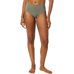 SPANX® Ecocare ثونج بدون خياطة للاستخدام اليومي للنساء - قابل للتنفس - تصميم سهل الارتداء - ثونغ من القماش المخلوط ذو شكل زيتوني مغبر LG - مقاس واحد عادي