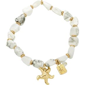 Robert Lee Morris Soho Womens Starfish Howlite Stretch Bracelet