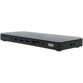 VisionTek VT2600 USB-C MST 3X Monitor Docking Station - 100W Power, 2X DisplayPort, 2X HDMI, 3X USB-A, 3X USB-C, Audio, Ethernet, SD Reader for Windows