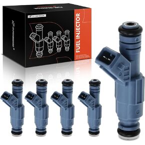 A-Premium Fuel Injectors Compatible with Volvo C70 1999-2004 S60 2001-2004 S80 2004-2006 V70 1999-2004 2.3L 2.5L, Gas, Set of 5, Replace# 0280155830