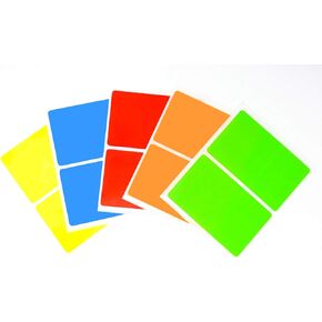 Tag-A-Room 2 x 3 Name Tag Stickers 150 Color Coded Labels Assorted Variety Pack