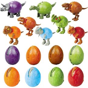 6 in 1 STEM Dinosaur Robots Transformed Toys Set,Toddler Toys for Kids Boys Ages 6 7 8 9 10+,Dinosaur Toys Christmas Birthday Gifts