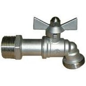 304 Stainless Steel 1/4 Turn Ball Hose Bib 3/4"