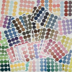 1600 قطعة من ملصقات النقاط الملونة، ملصقات ترميز دائرية مقاس 0.59 بوصة، ملصقات منقطة دائرية لزجاجات التخطيط، سجل القصاصات، مجلة الصور، ملصقات تزيين، أختام مغلف، قائمة التقويم، المستندات in Kuwait