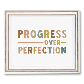 Progress Over Perfection, Boho Classroom Decor, Child Wall Art, Motivational Art Print, Teacher Gift, Classroom Wall Decor, School Wall Decor, No Frame - 8x10 inch