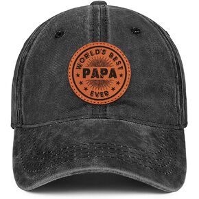 Worlds Best Dad/Grandpa Ever Hats, Fathers Birthday Day Gifts from Daughter Son to Dad Papa