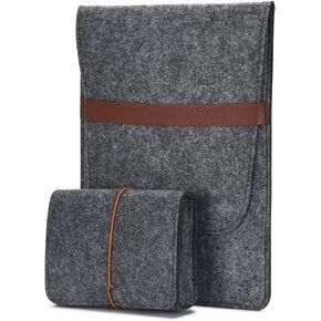 15 Inch MacBook Pro Sleeve Protective Laptop Case for 16 Inch MacBook Pro 2019, 15 Inch MacBook Pro 2015-2019, Dell XPS 15 with Small Felt Accessory Bag