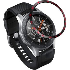 Bezel Styling Compatible for Samsung Gear S3 Frontier/Classic Bezel Ring Adhesive Cover Anti Scratch Protection Stainless Steel Metal Bezel Protective Case Cover for Samsung Galaxy Watch 46mm