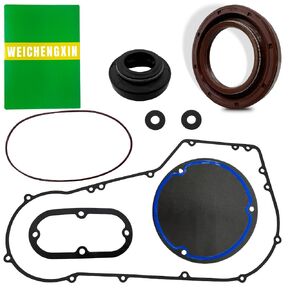 Clutch Primary Cover Gasket Kit Compatible with Dyna Softail Fat Boy Heritage Softail Night Train 1994-2005