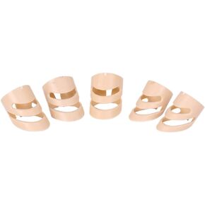 5pcs Guitar Picks Stainless Steel Set Thumb Picks for Guitar Classical Guitar Picks Guitar Finger Picks Guitar Ring Pick Stainless Steel Accessories Banjo Beige Classic Guitar