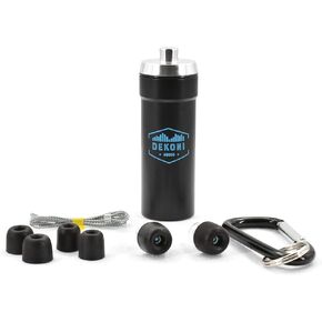 Dekoni Audio High-Fidelity Earplugs: Concerts, Motorcycles, Travel - Enhanced with Memory Foam Bulletz for Superior Sound Isolation - Universal Fit