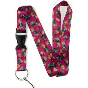 Limeloot Colorful Lanyard for Keys, ID Badges, and Accessories - Premium Lanyard with Quick Release Buckle and Flat Ring.