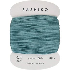 Sashiko Thread - Daruma - Medium/Regular Weight - 30m Cards (Dark Teal # 205)