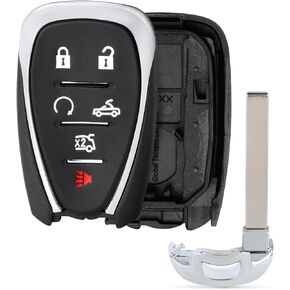 Remote Car Key Fob Shell Case for Chevy Chevrolet Camaro 2016 2017 2018 2019 2020 2021 6 Buttons Pad Outer Cover