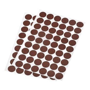 uxcell Screw Hole Cover Stickers, 21mm Dia PVC Self Adhesive Covers Caps for Wood Furniture Cabinet Shelf Wardrobe, Maple 4 Sheet/216pcs