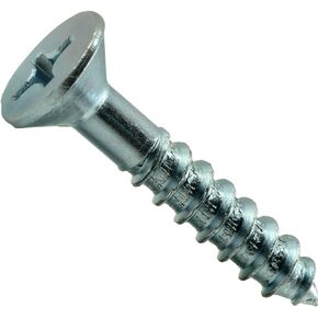 014973474089 Phillips Flat Wood Screws, 16 x 1-1/2, Piece-50