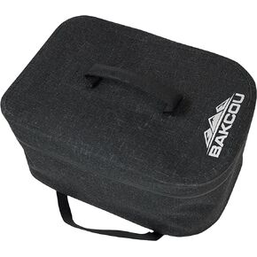 Bakcou | Large Top Pannier Bag with 4 Quick Clamps - 18.5"x8"x8" Waterproof Bag, Bike Bag with Water-Tight Zipper - Large Size with Internal Straps for Spare Battery, Rain Gear & Trailside Repair Kit