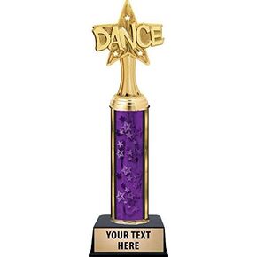 جوائز Crown Awards Dance Star Burst Trophy، وكأس Purple Dance Star Burst Trophy المخصص مع نقش رئيسي مخصص