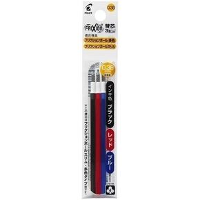 Pilot FriXion Ball 3 Gel Ink Multi Pen Refill - 0.38 mm - 3 Color Set (Box of 10)