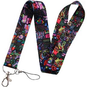 Cute Cow Lanyard for Keys,Farm Lanyards for ID Badges, Fashion Neck Lanyard for Men & Women Kids Teachers Students