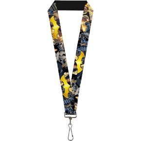 Buckle Down Lanyard-1.0"-Bat Shield/Urban Legend Action Poses/fire F