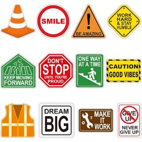 48 Pcs 6" Under Construction Positive Sayings Accents Bulletin Board Cutout Set Classroom Learning Zone Decor in Kuwait