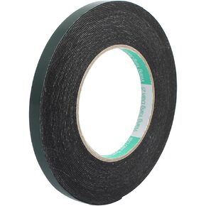 uxcell Sealing Foam Tape 10mm Wide 1mm Thick 10m/32.8ft Long, Self Adhesive Weather Strip for Window Door Insulation, Green Black