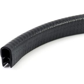 QWORK 20 Feet EPDM Rubber Edge Trim Seal Strip, Fits Edge 1/16" to 1/8"
