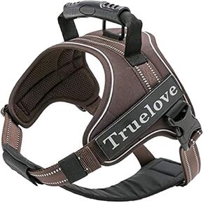 Truelove Dog Harness No-Pull Reflective Stitching Ensure Night Visibility Outdoor Adventure Big Dog Harness Perfect Match Puppy Vest TLH5753 Now Available in 6 Colors 6 Sizes