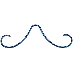 14G Septum Piercing Mustache Nose Ring 316L Surgical Steel PVD Plated Mustache Septum Piercing Jewelry for Women Men